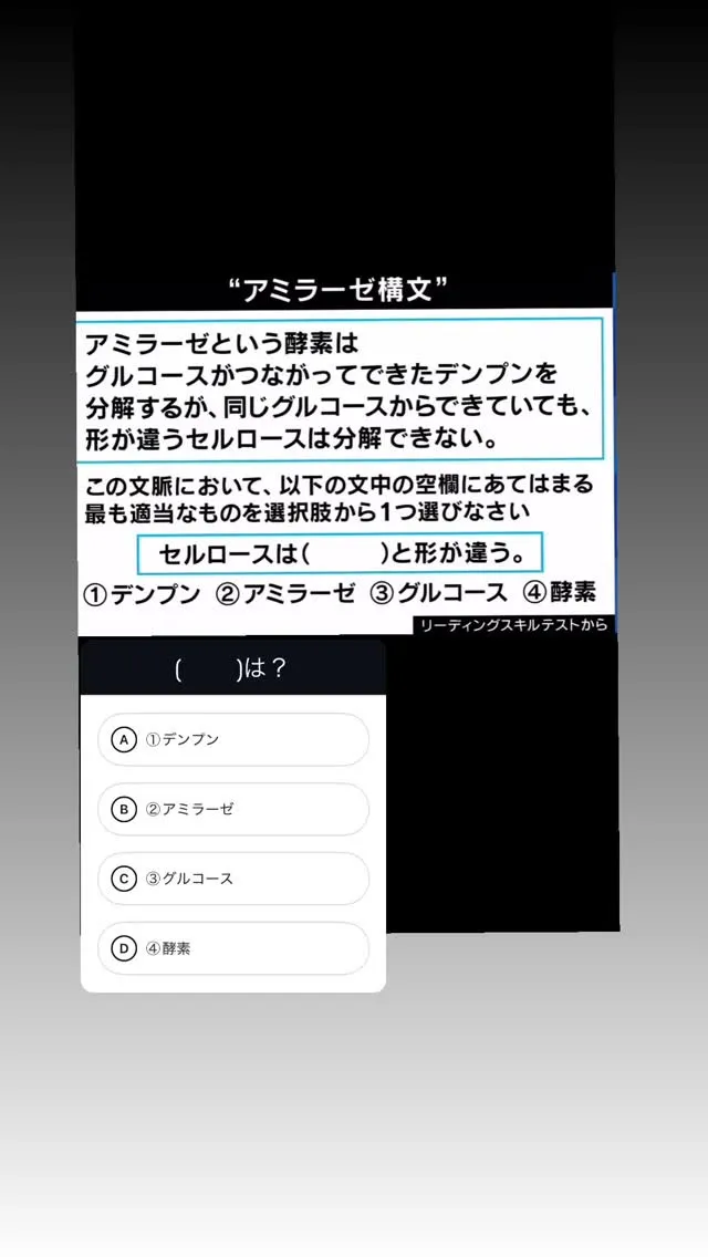 リーディングスキルテスト！！